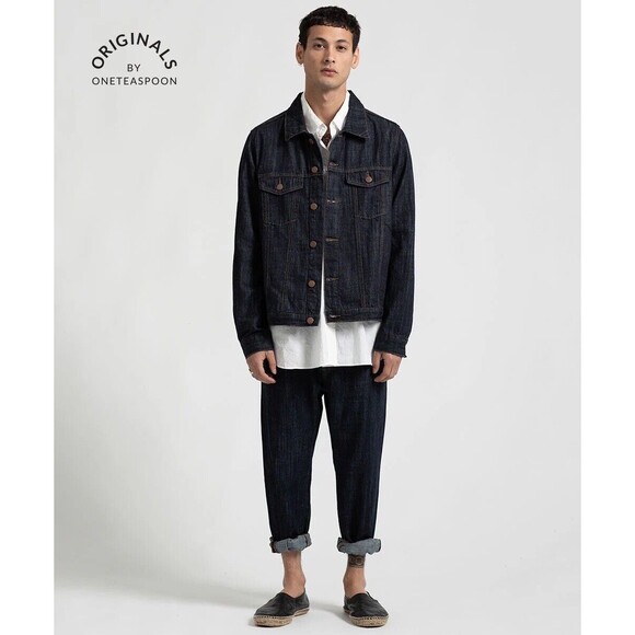 OneTeaspoon | NWT | Mens Organic Raw Bandit Jean - Raw Indigo | Sz: 34x27 | Ret: - Picture 1 of 7